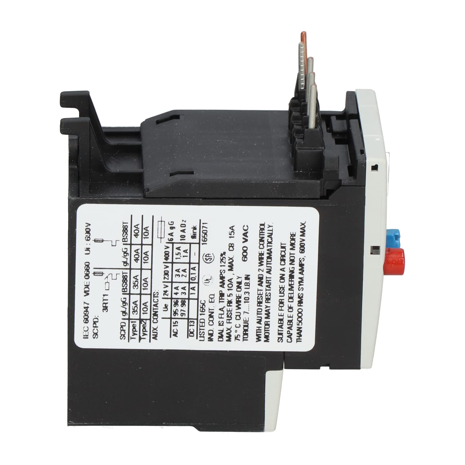 Siemens – Relais sovraccarico termico 3ru11 S00 2,5 A