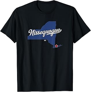 Nissequogue New York NY Map T-Shirt