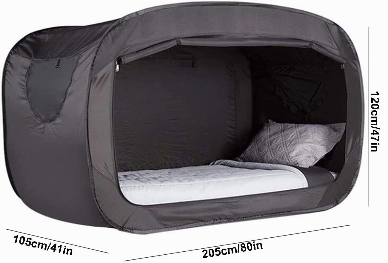 Tienda Campaña Cama para Niños/Adultos，Pop Up Tunel de Juego Carpa Cama Infantil Casitas Infantiles Tela Portátil Cabañas Tiendas de Ropa de Cama 81"X 41" X 47"