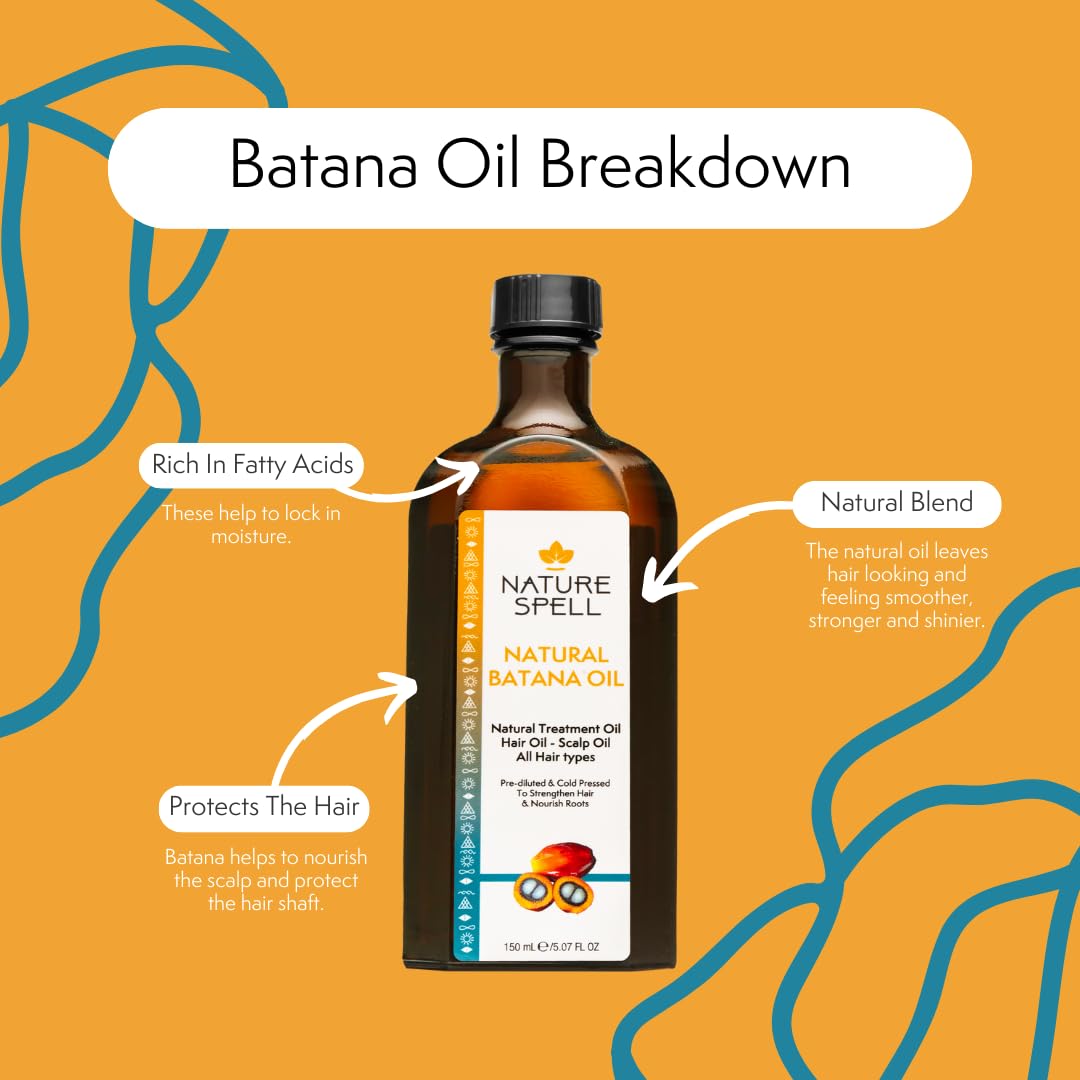 Nature Spell Hair Growth Duo with Rosemary & Batana Oils, Pre-Diluted Oil Set to Promote Growth & Strengthen Dry - Image 4