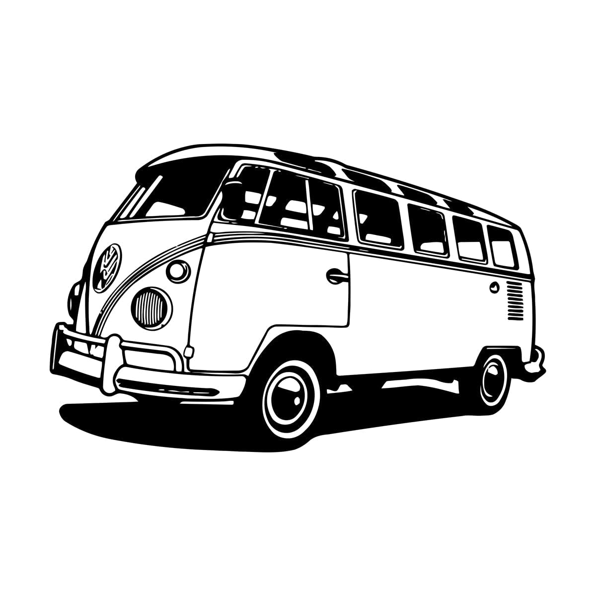 Travel Camper Van Vinyl Wall Sticker Travel Bus Style Wall Decal Removable Camper Tribute Wall Art Poster Auto Car Murals Large - 67x108cm โ image 1