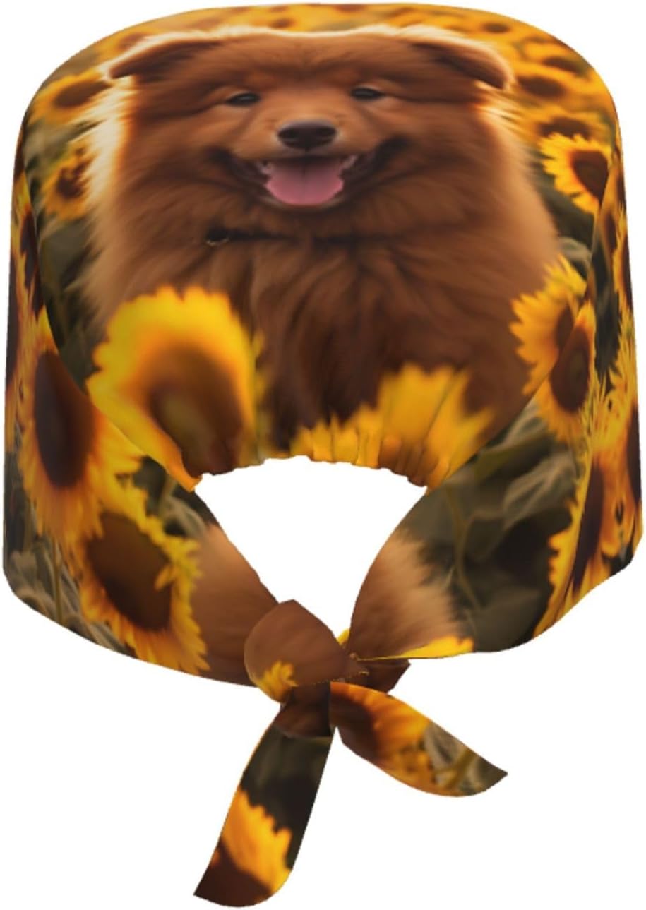 Cute Poodles Printed Work hat - Adjustable Design, wear-Resistant and Durable Black