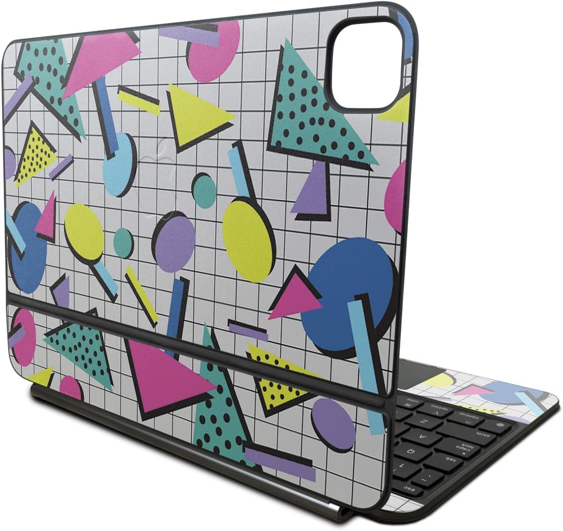 Skin Compatible with Apple Magic Keyboard for iPad Pro 11‑inch (M4) 2024 - Awesome 80s - Premium 3M Vinyl Protective Wrap Decal Cover - Easy to Apply | Crafted in The USA by MightySkins