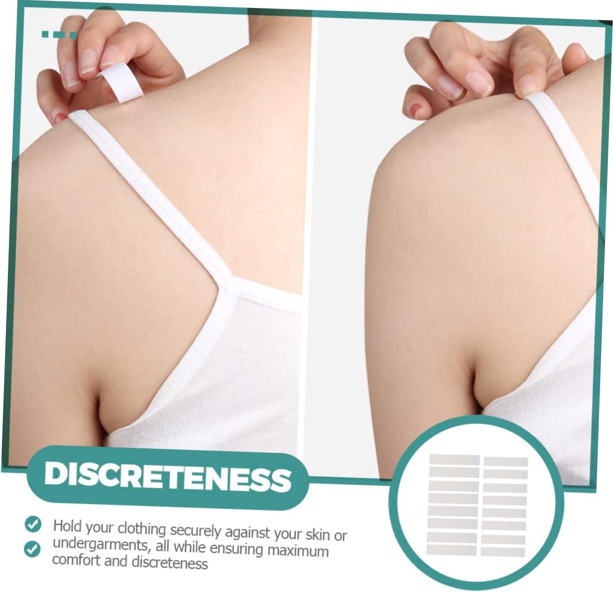 4packs Double Sided Transparent Clothing Tape for Skin Invisible Body Tape for and Undergarments No-sew for for Weddings Swimsuits and Everyday Wear