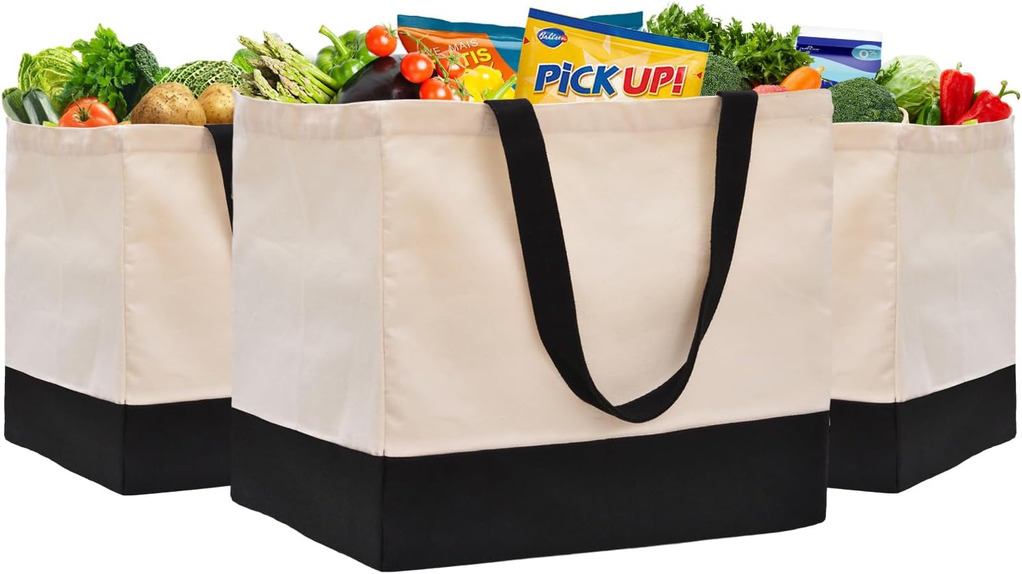 Pack Canvas Reusable Grocery Bags Heavy Duty, Costa Rica Ubuy
