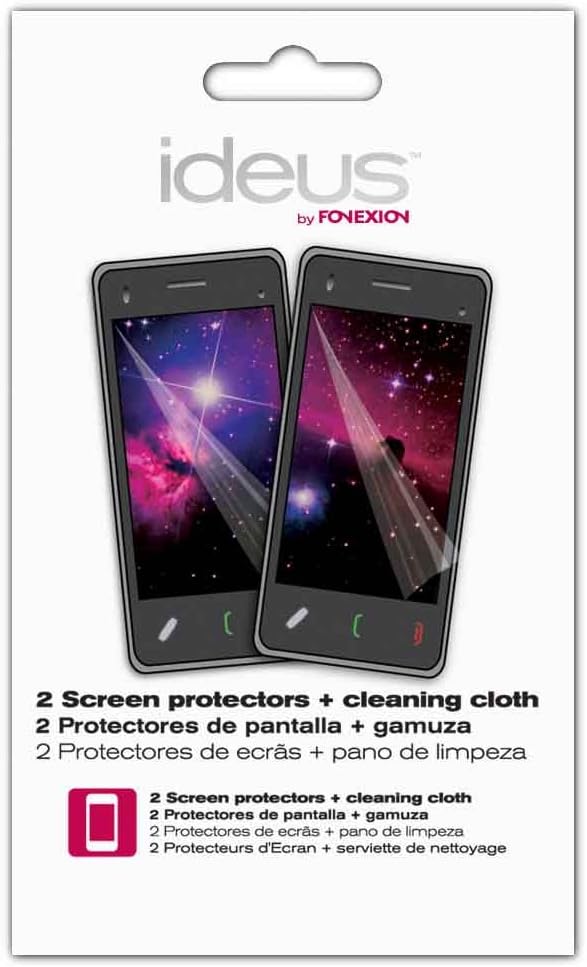 Ideusppsonyx12 – Screen Protector for Sony Xperia Arc S X12 (Pack of 2 with Cleaning Cloth), Transparent