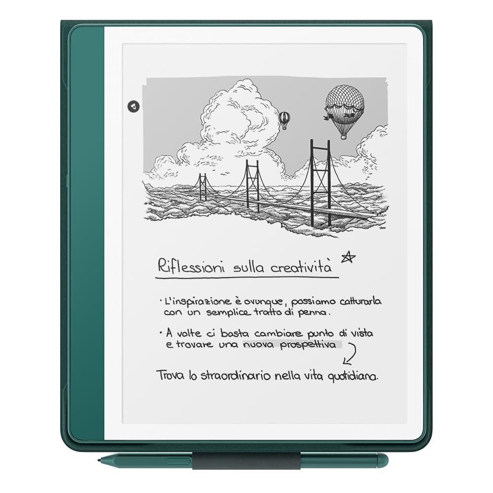 Nuova custodia per Amazon Kindle Scribe, con apertura a libro e aggancio magnetico, elegante custodia protettiva | In pelle di qualità premium
