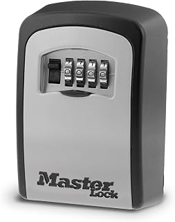Master Lock 5-Key Combination Safe Black/Silver 5401D