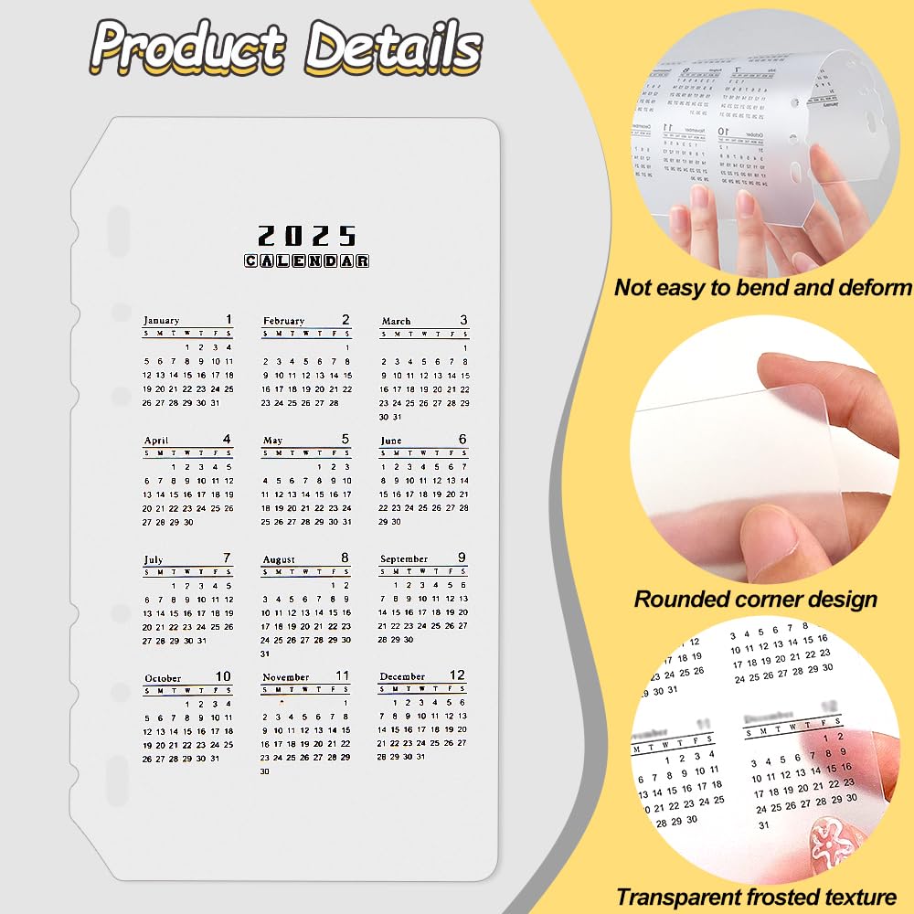 Amazon | 2025年カレンダーバインダー つや消しプラスチック