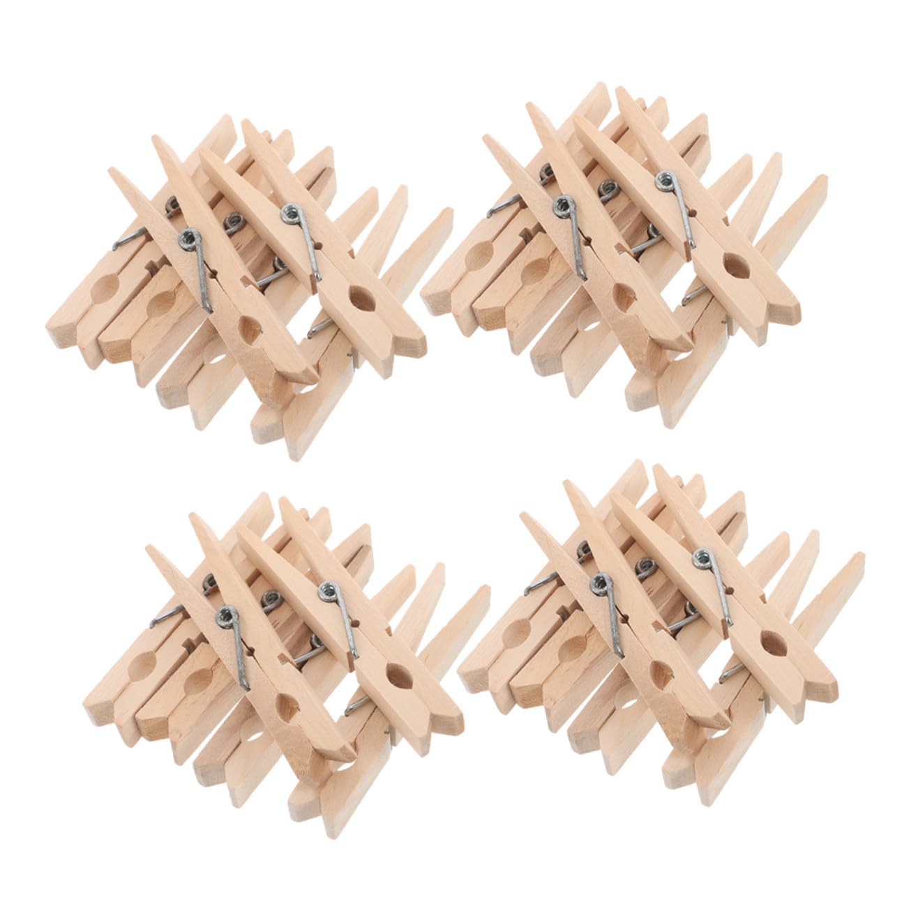 Mollette in Legno da Bucato 150 Pz, Multiuso per Stendere Biancheria, Calze, Asciugamani, Stabilità Antivento e Design Minimalista