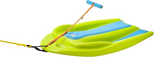 Miniatura 16 de ZUP Coast Board - Wakeboard todo en uno para niños con mango de cuerda, tabla de entrenamiento, rodillera y esquís acuáticos para deportes Amarillo