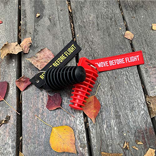 1.07" - 1.85" Muffler Exhaust Wash Plug, Motorcycle Dirt Bike 2 Stroke w/Streamer Remove Before Start Engine ATV Quad Rubber Exhaust Silencer (2 Pack)