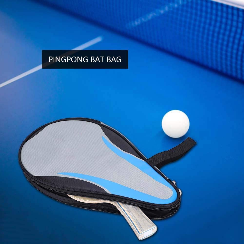 Housse De Raquette Tennis De Table - Sac De Protection Paddle Pong Avec Compartiments Zippés