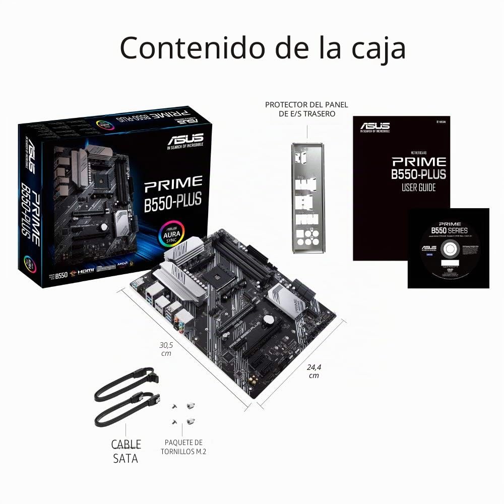ASUS 90MB14U0-M0EAY0 Prime B550-PLUS Socket (PC) AM4 Factor de Forma (Detalles) ATX chipset AMD