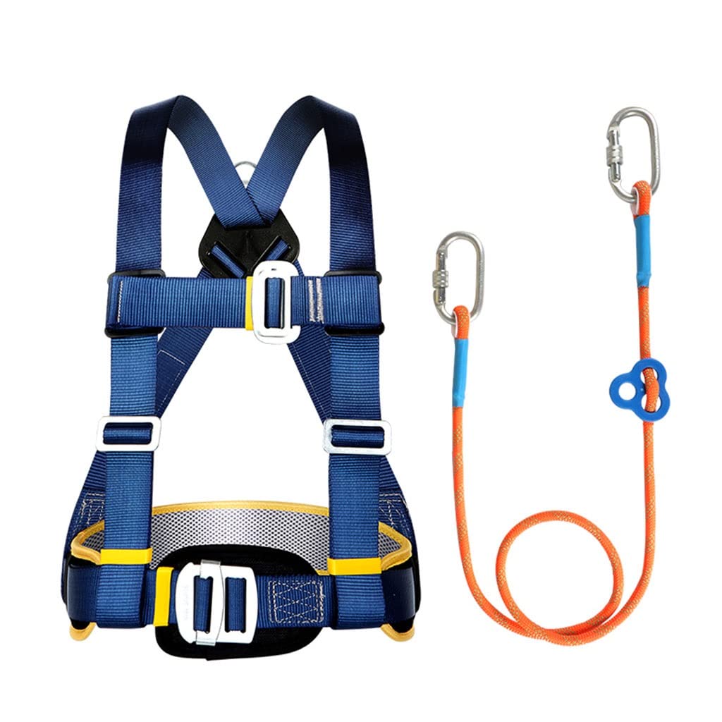 SwaYve Cinturón de Seguridad para Trabajos Aéreos, Kit de Arnés de Seguridad, Cinturón de Seguridad para Todo el Cuerpo con Protección Contra Caídas, para Techado, Escalada Y Construcción/Style 1/3M