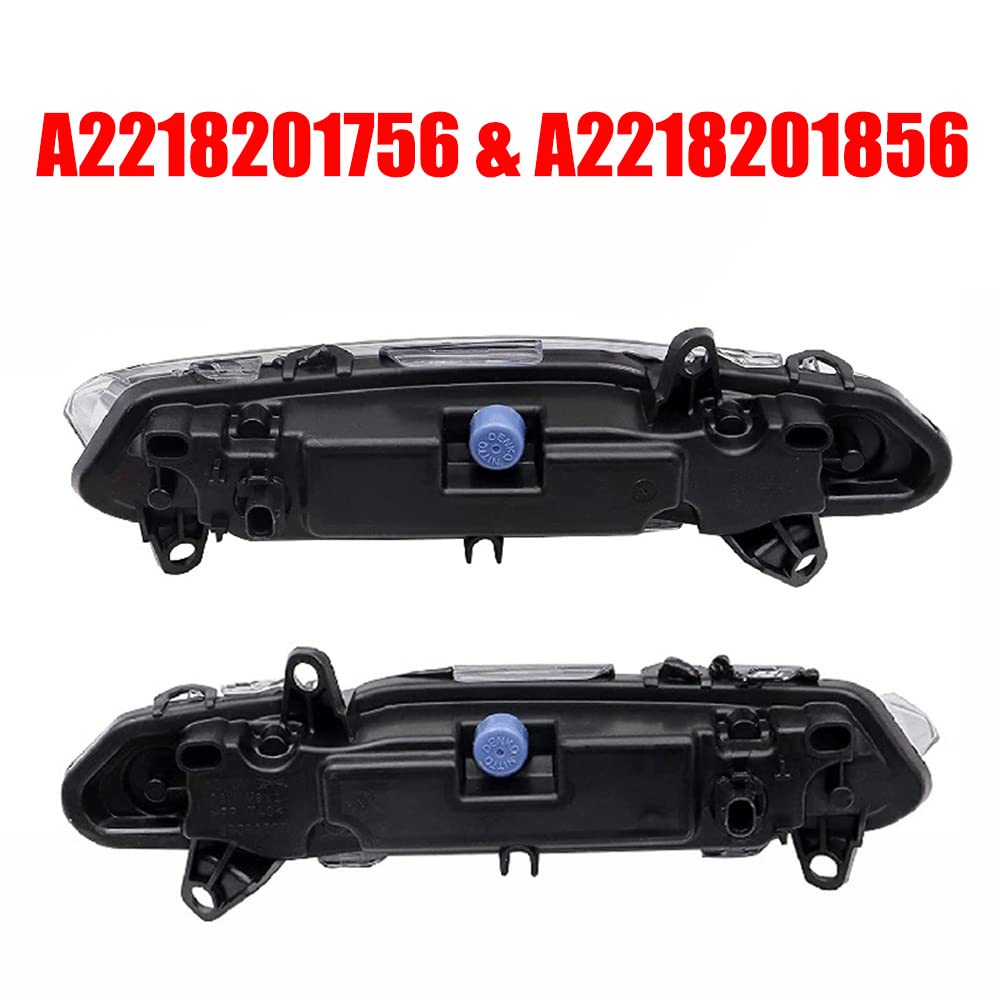 Riloer 2pcs LED auto fendinebbia anteriori, sinistra destra fendinebbia DRL luci di marcia diurna sostituzione per M-ercedes B-enz S-Class F-acelift H-ybrid