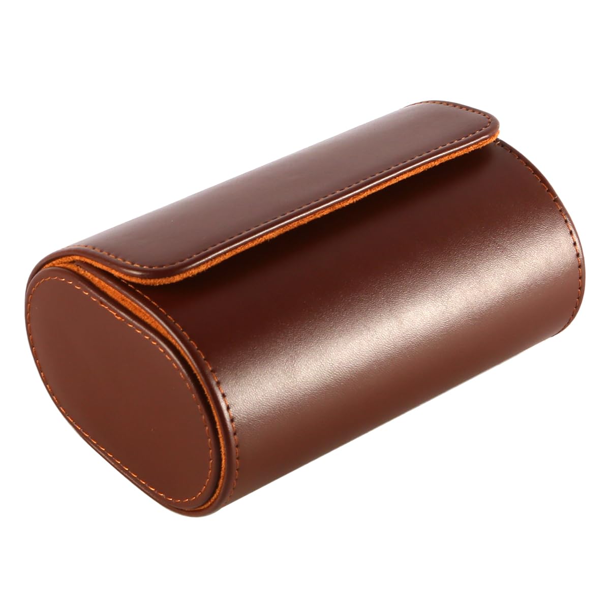 Muiltvoe Watch Roll Travel Bag for 2 Watches 2 Slots PU Leather Watch Box for Portable Watch Rolls with Removable Cushions Organizer Display Storage for Watches