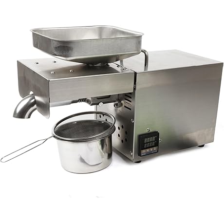 1500W Oil Maker Machine Oil Expeller Premium Stainless Steel with Intelligent Control Panel/LCD Touch Screen