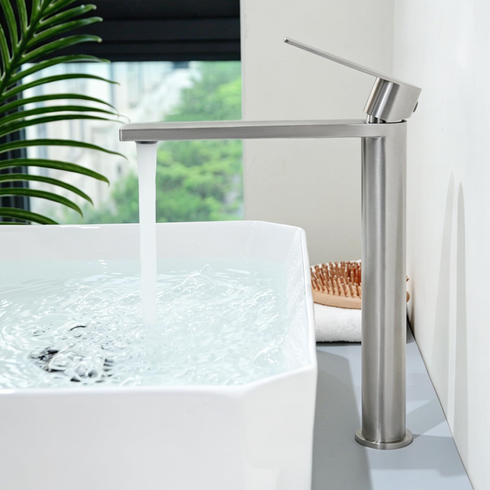 Robinet Lavabo Salle de Bain Haut, Mitigeur Lavabo Vasque à Poser