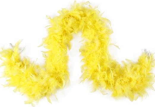 Turkey Feather Boa 1.64 Yards 30g /2 Yards 80g for Halloween Party Costume Decoration