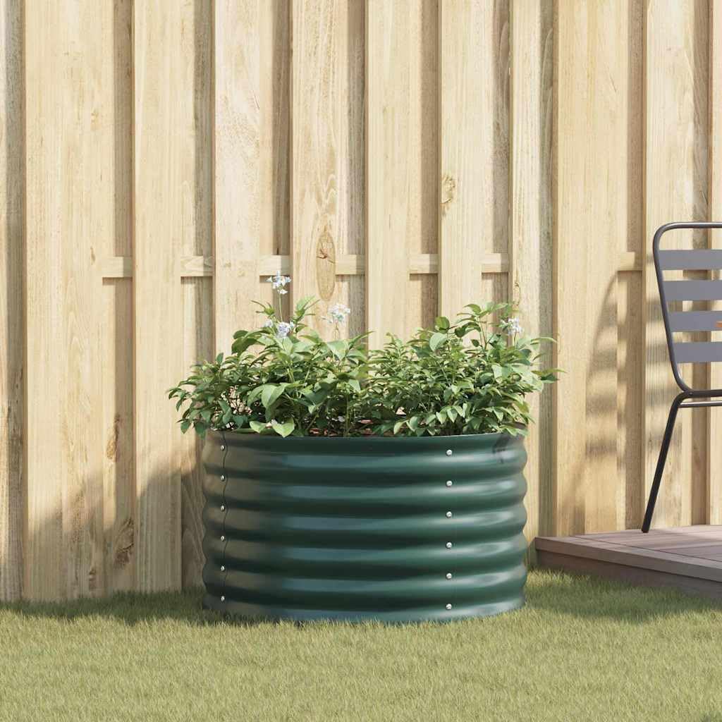 Jardinera de acero para balcón, terraza, jardín, almacenamiento de agua, 80 x 80 x 44 cm