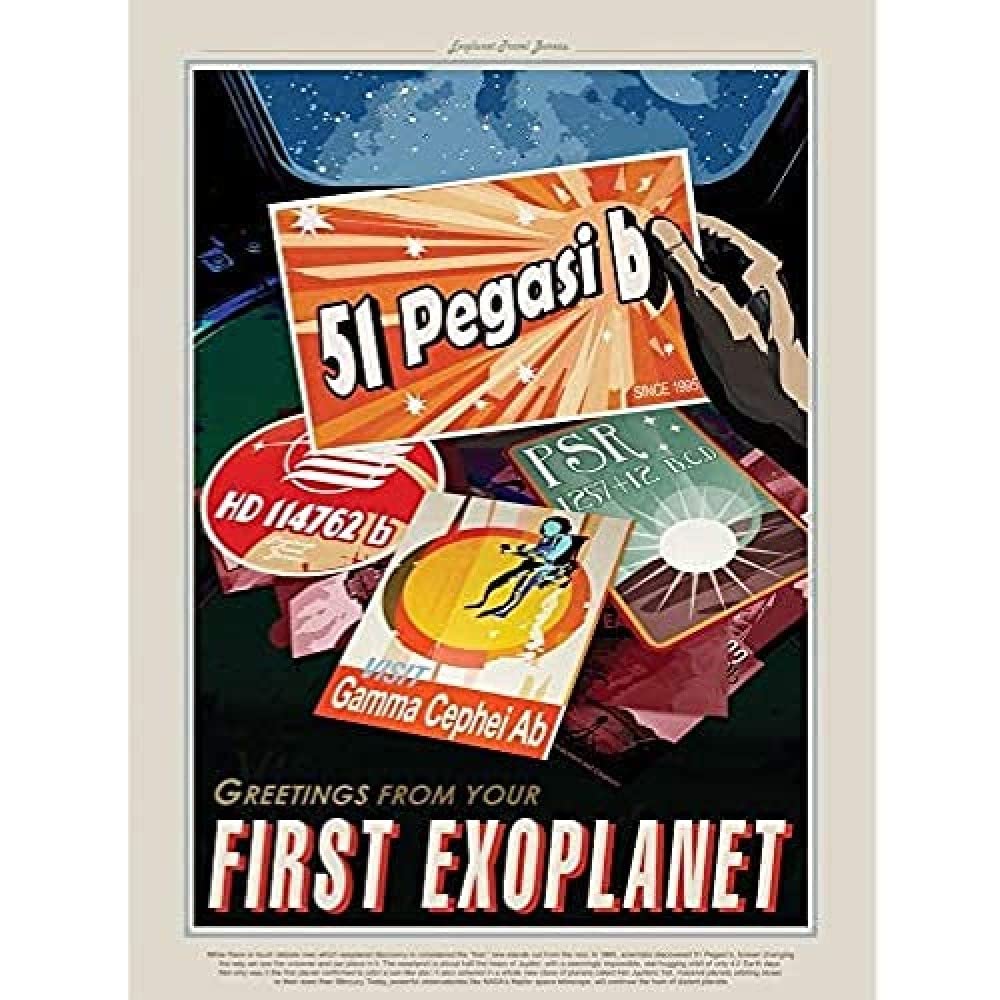 Fine Art Prints 51 Pegasi b First Exoplanet NASA Space Tours Travel Unframed Wall Poster Home Decor Premium