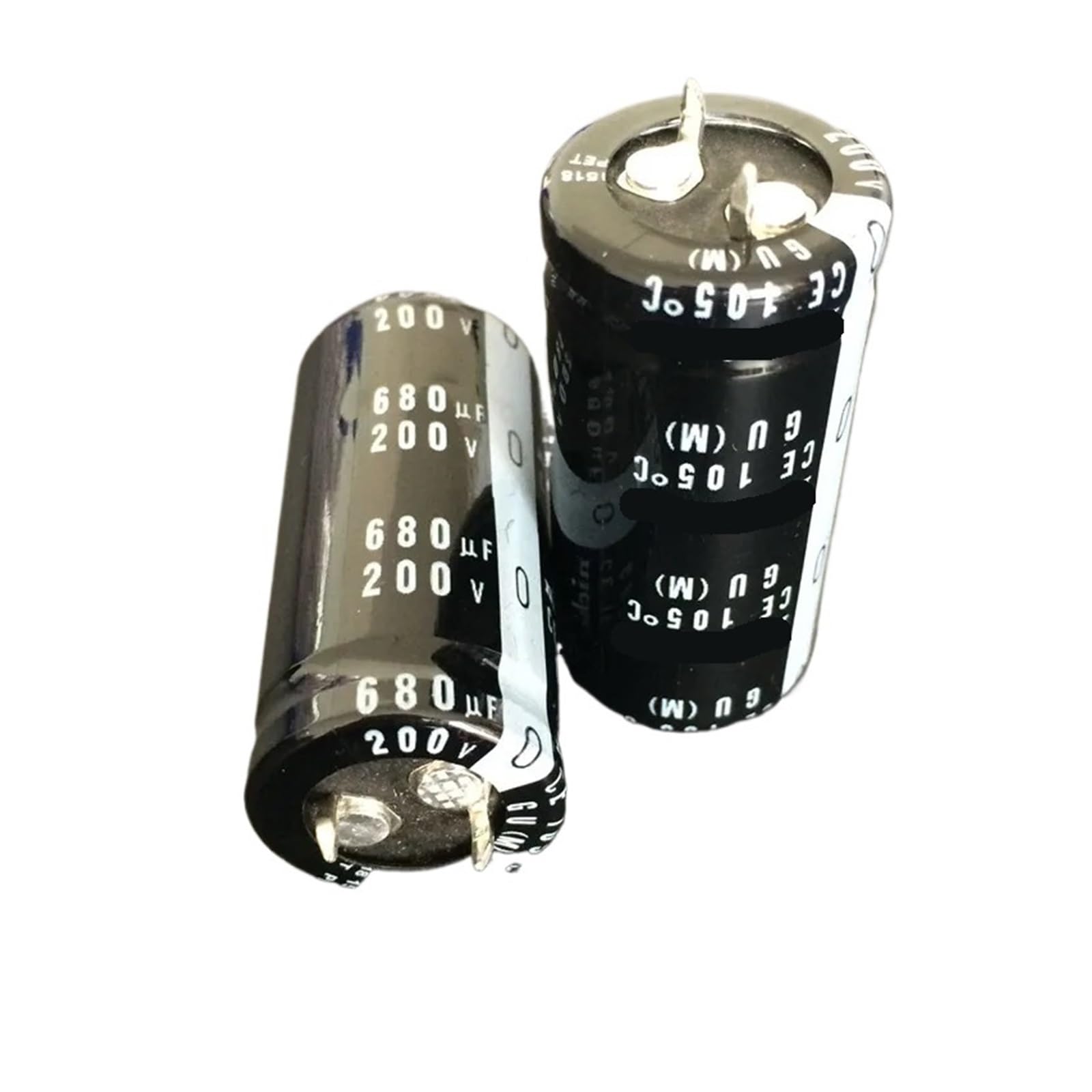 ICXLPMC 10pcs 680uF 200V GU Series 22x45mm 200V680uF Snap-in PSU Aluminum Electrolytic Capacitor