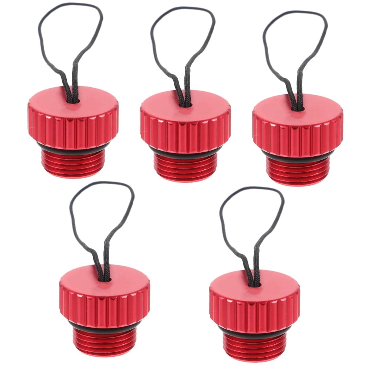 NAMOARLY 5pcs Scuba Dive Tank Valve Cover Diving Air Tank Valve Threaded Dust Plug Cap