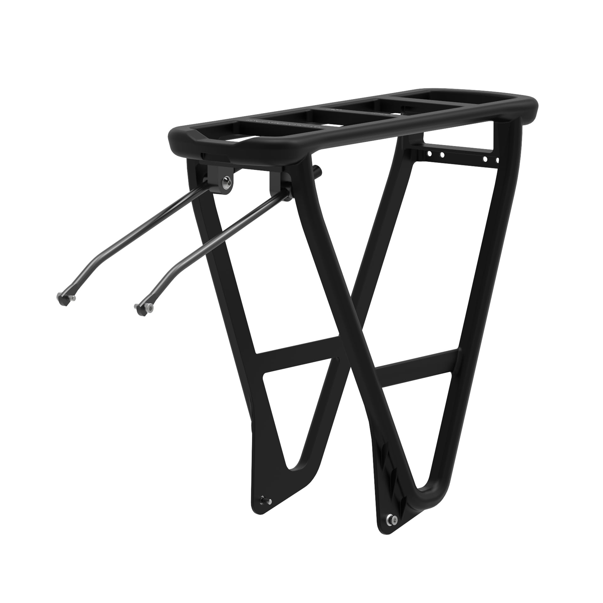 POLISPORT 8873000004 Rear Bicycle Luggage Carrier HRP – Durable, Lightweight, Standard Mount, Pannier Compatible, Black – Carry Loads Up To 27 kg, Perfect For Commuting & Cargo