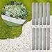 Produktbild MCTECH® 10 x Rasenkante Metall verzinkt Beetumrandung Beeteinfassung Mähkante, 14cm hoch, 100cm lang (10m)