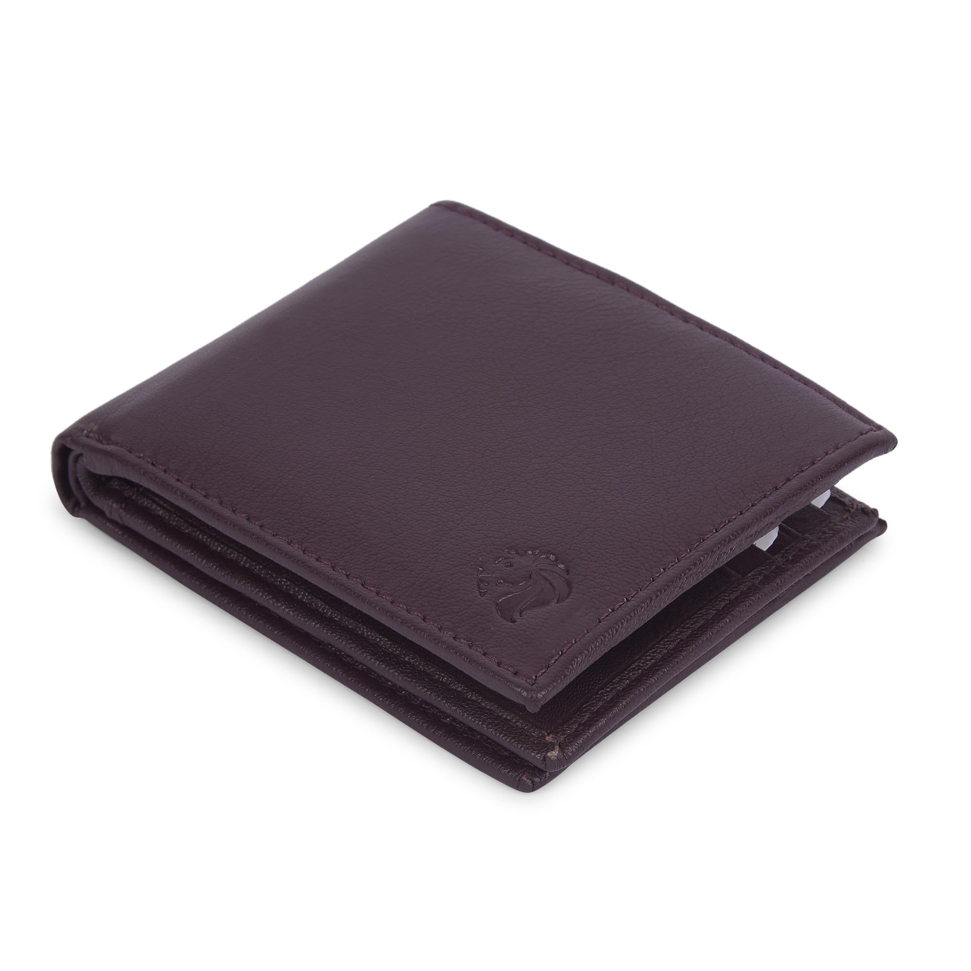 RFID Protected Genuine Leather Wallet for Men – Slim, Bifold Design with Multiple Card Slots, Cash Compartment, and ID Window – Stylish and Secure Wallet for Everyday Use (Minimalist, Brown)