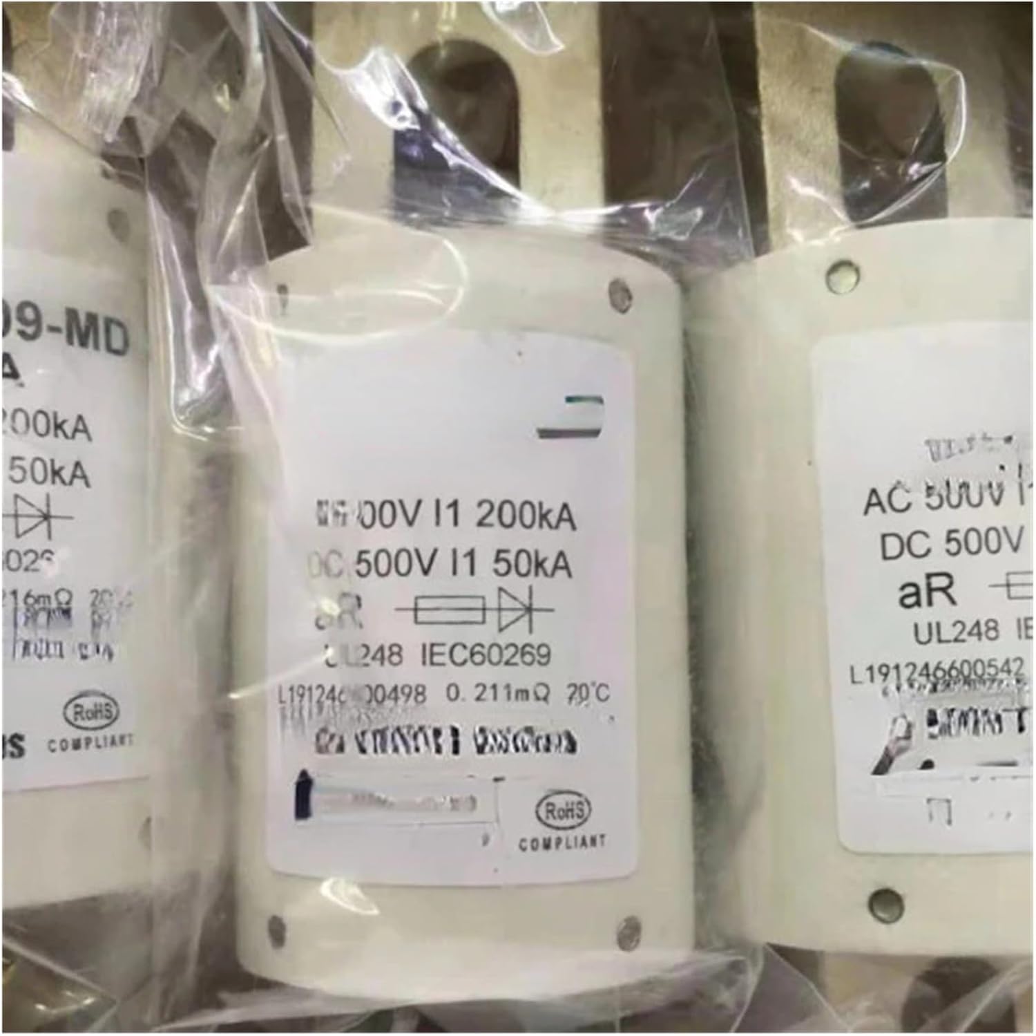 500V DC Cut Out Fuse Removable Fused Link Fuses 325A