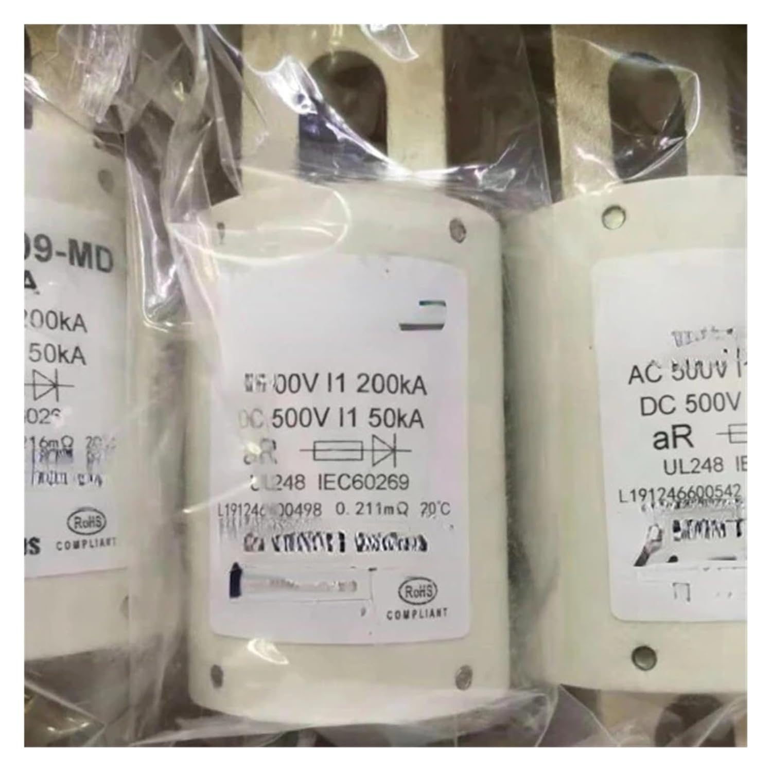 500V DC Cut Out Fuse Removable Fused Link Fuses 325A