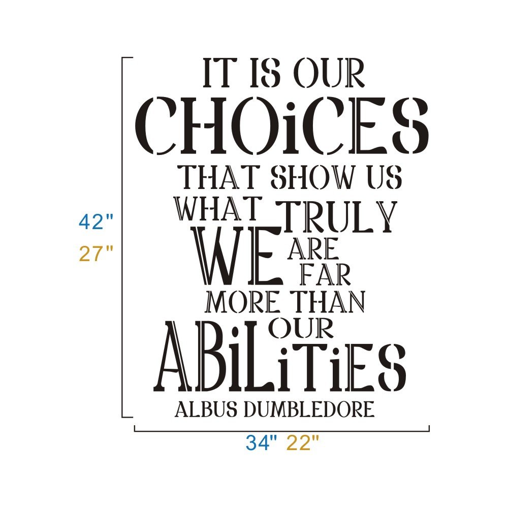 Wall Sticker Harry Potter Harry Potter Dumbledore Quote Wall Decal ...