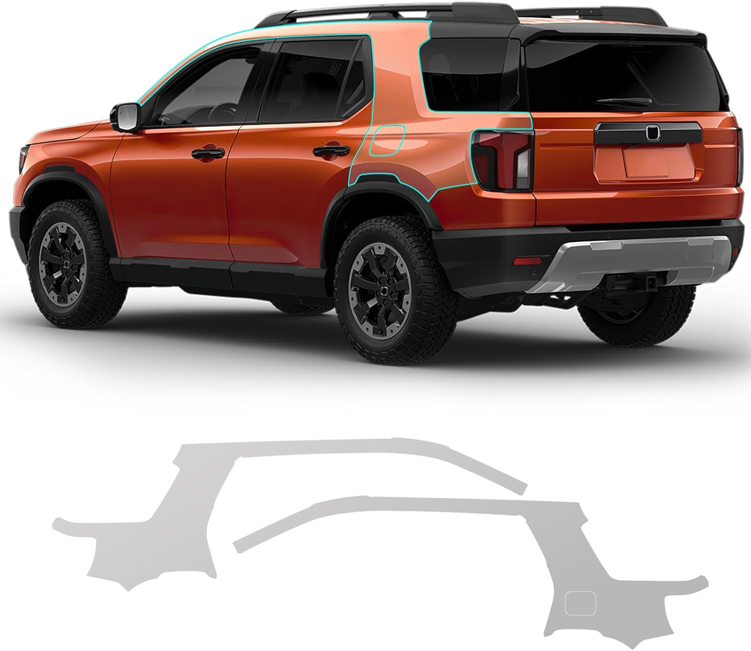 for 2026-2027 Honda Passport Clear Protective Film, Precut TPU Paint Protection Film (PPF), Anti-Scratch Self-Healing Transparent Wrap Kit (Full Set)