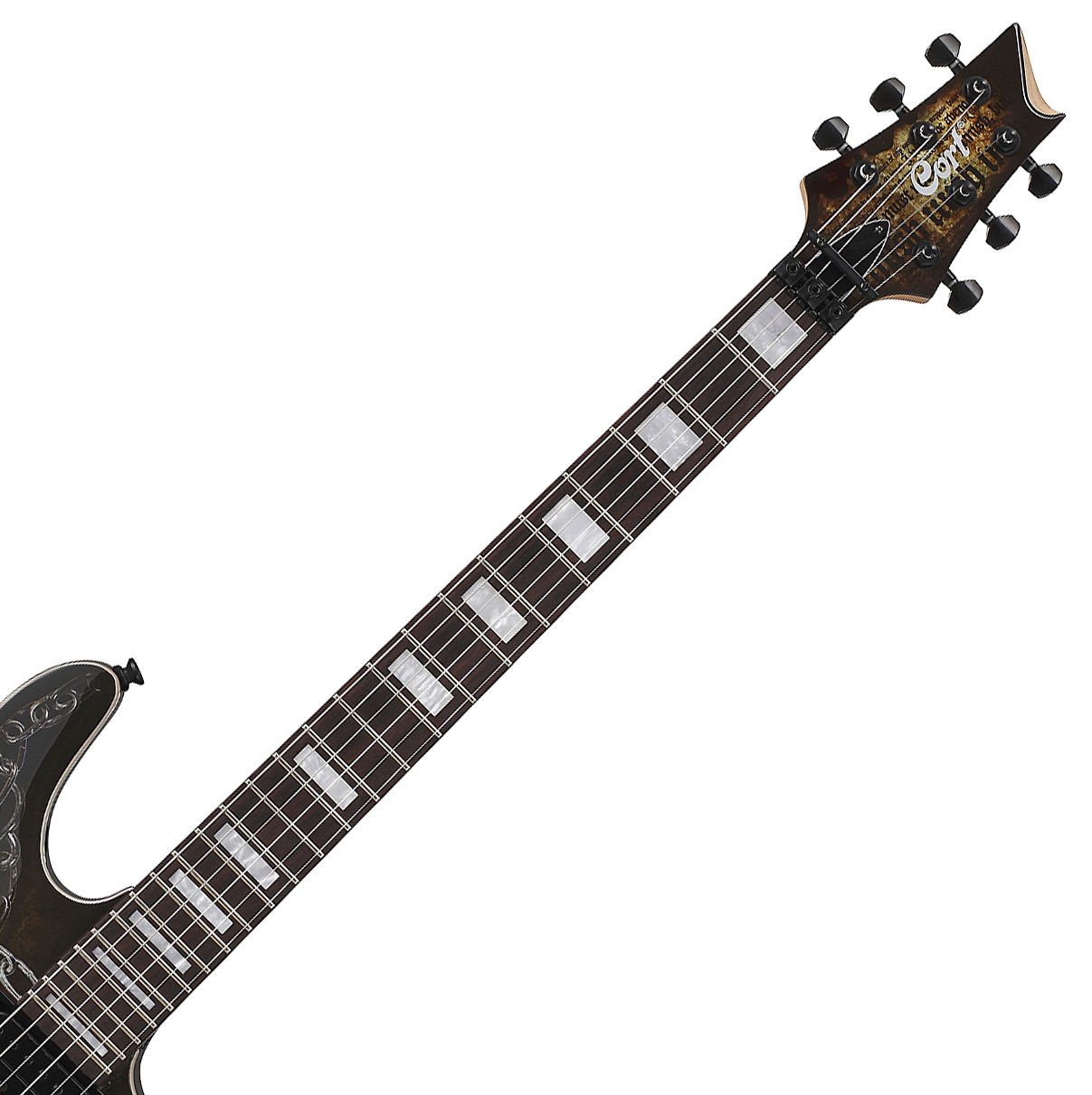 Cort kx5-fr-cq superstrat Floyd Rose fr Humbucker Unique Graphic