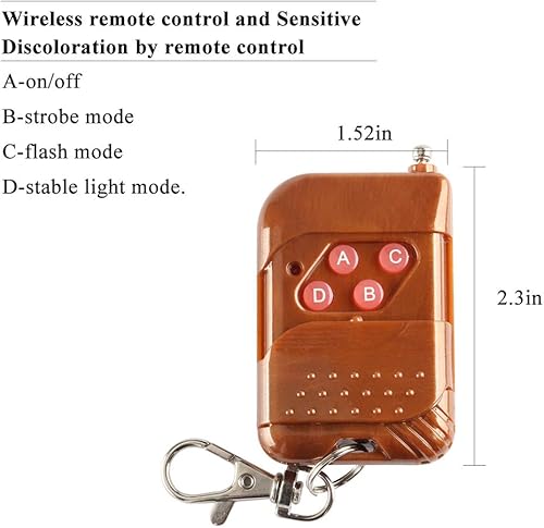 Miniatura 3 de yifengshun Luces estroboscópicas de emergencia LED 8 en 1 para camión, advertencia de vehículos, precaución, parrillas, DRL, policía, motocicleta,