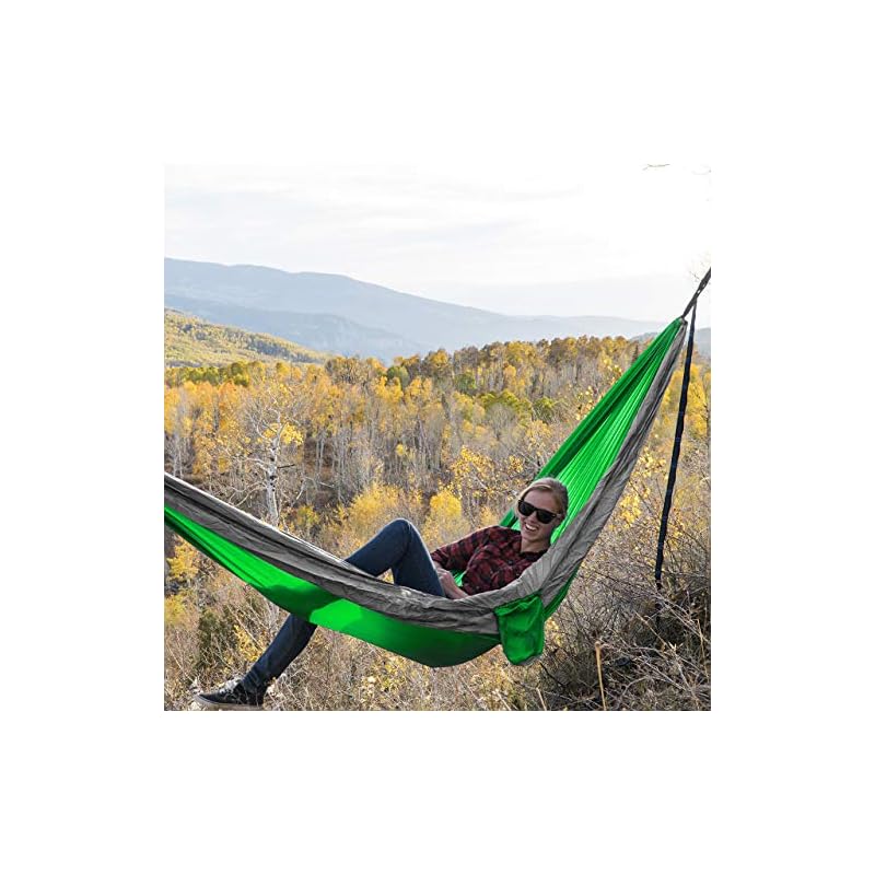 Kootek Camping Hammock Double & Single Portable Hammocks with 2 Tree