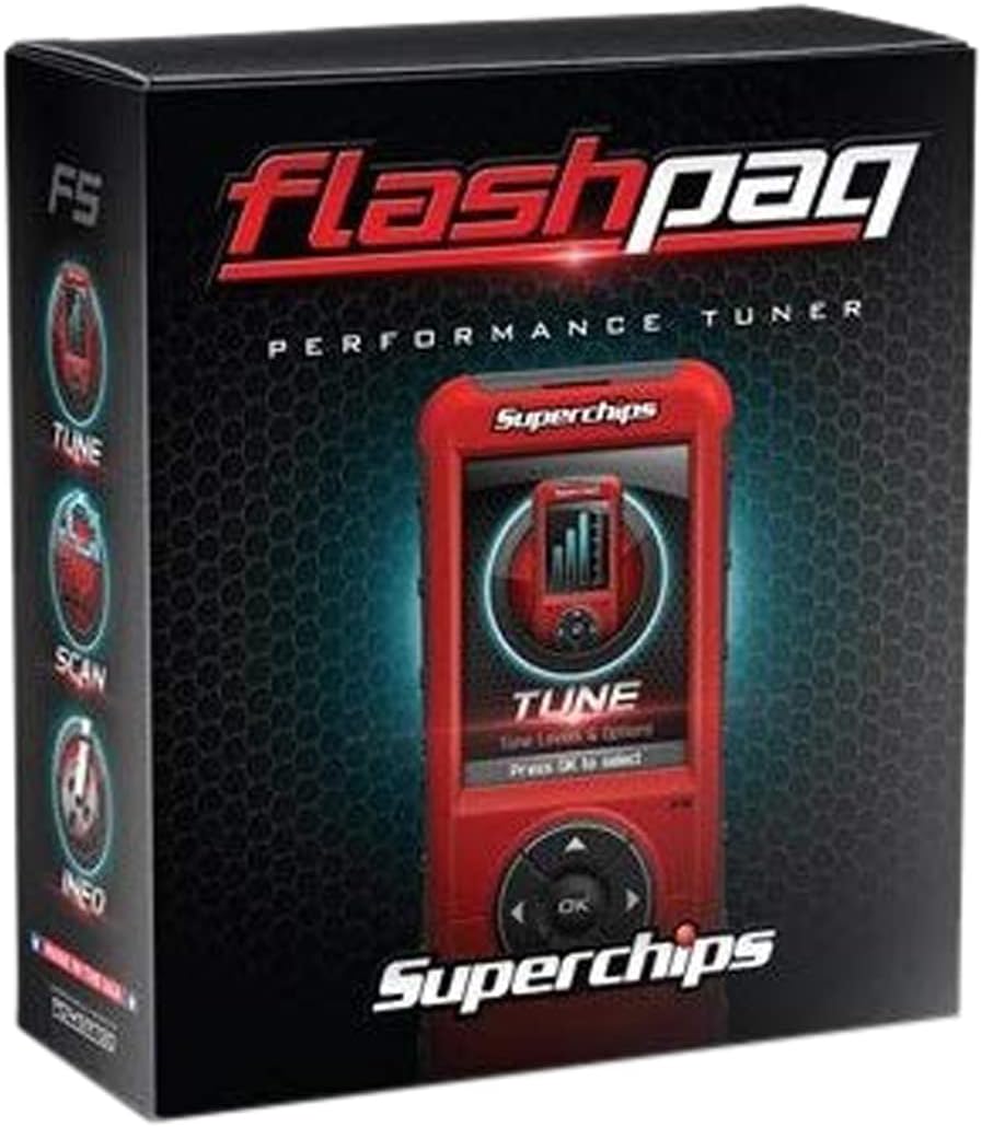 NEW SUPERCHIPS FLASHPAQ F5 IN-CAB TUNER,HEMI GASOLINE & 5.9L,6.7L CUMMINS DIESEL,COMPATIBLE WITH 1998-2014 DODGE RAM & CHRYSLER VEHICLES