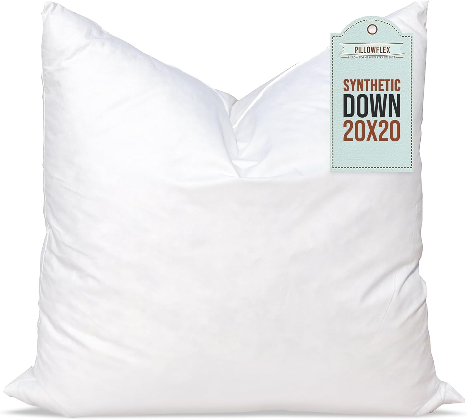 Pillowflex Synthetic Down Pillow Insert 20x20 Down