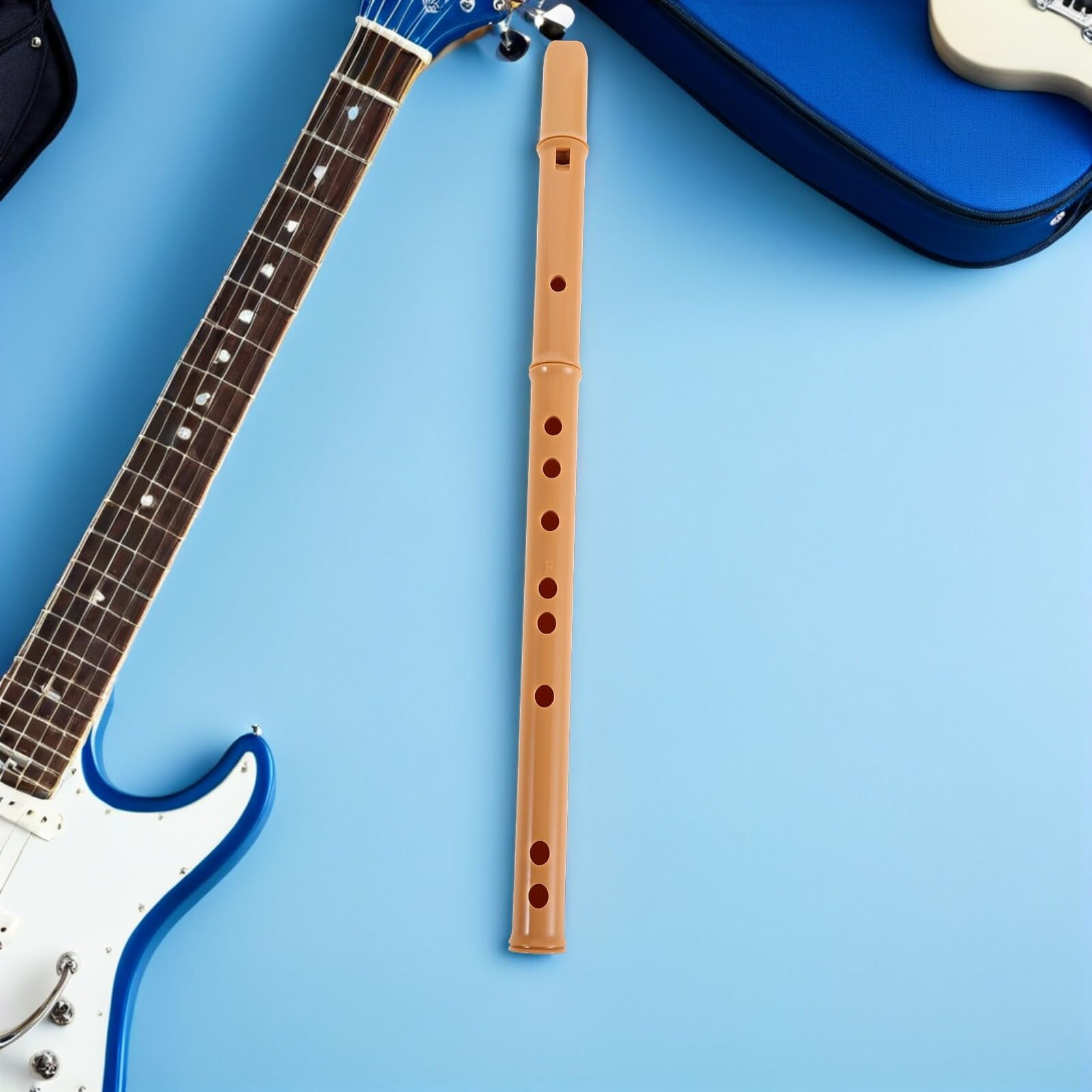 MAGICLULU Flauto Staccabile in Resina Tre Sezioni in Fa Strumento Musicale Portatile per Principianti per Pratica Casa e Scuola