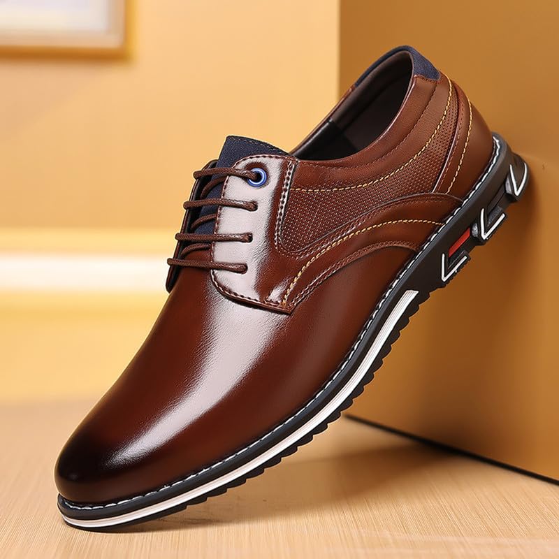 Men’s Casual Dress Oxfords Shoes Office Business Loafers Comfortable Walking Shoes2