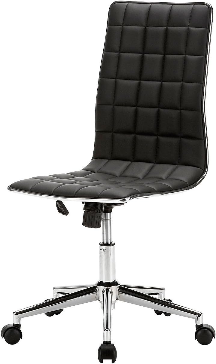 Amazon サンワダイレクト オフィスチェア おしゃれ キャスター付き 高さ調節 パソコンチェア ブラック 100 Snc027bk デスクチェア 文房具 オフィス用品