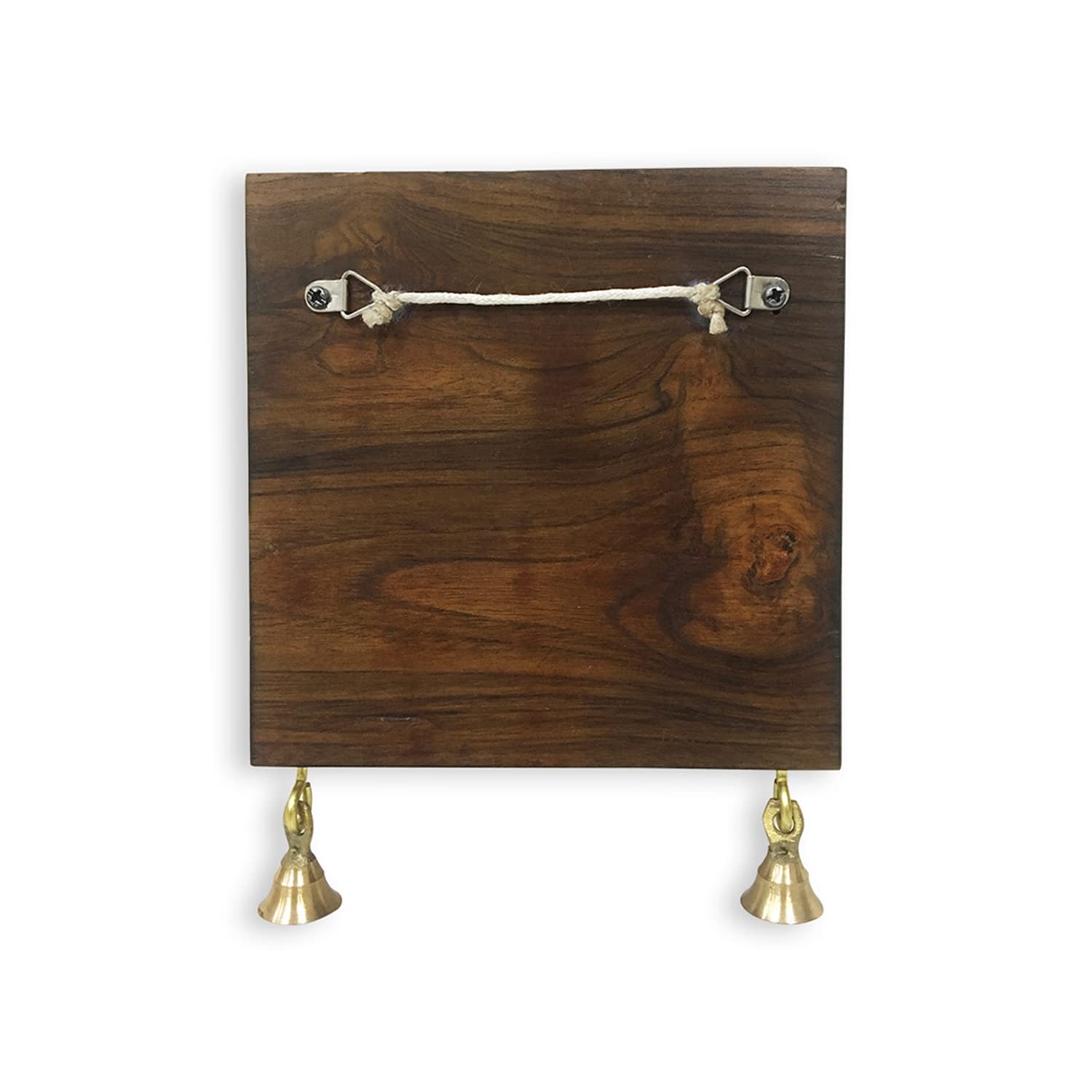 ExclusiveLane 'Tribal Borders' Warli Handpainted Wooden Key Holder for Home Décor Stylish (6 Hooks, Sheesham Wood)| Key Hangers for Wall Key Holder Stand Key Stand for Wall Key Chain Holder for Wall 1