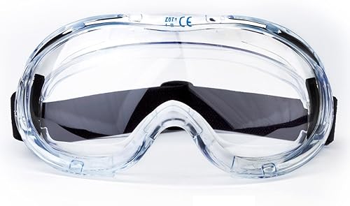 Miniatura 2 de TR Industrial Googles de seguridad para laboratorio Wide-Vision, antivaho, aprobación ANSI Z87.1