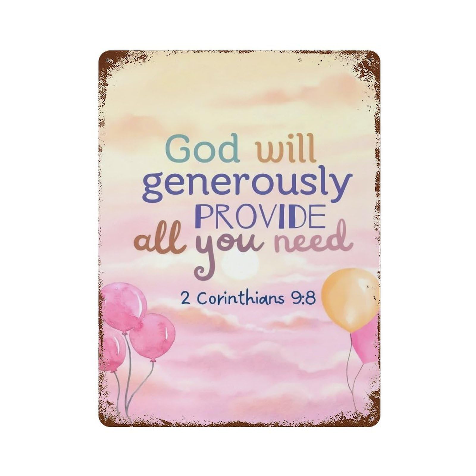 xiaoxiaoshen 2 Corinthians 9 Quote Scripture Wall Decor Art Metal Tin Poster Modern Home Decor Art Home Bar Shop Decorations Vintage Sign 40x30cm