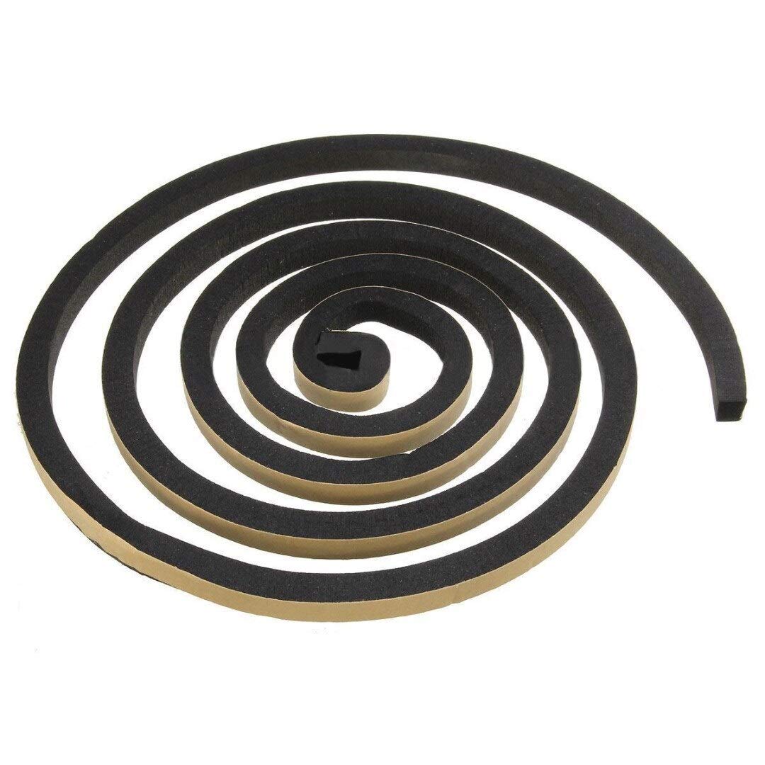 Tira de sellado de puertas y ventanas 2 PCS 10/15 / 20mm Ancho de 10 mm espesor de espesor de sellado de espuma autoadhesiva Aislamiento de espuma Aislamiento anti-colisión Cinta para la puerta de la