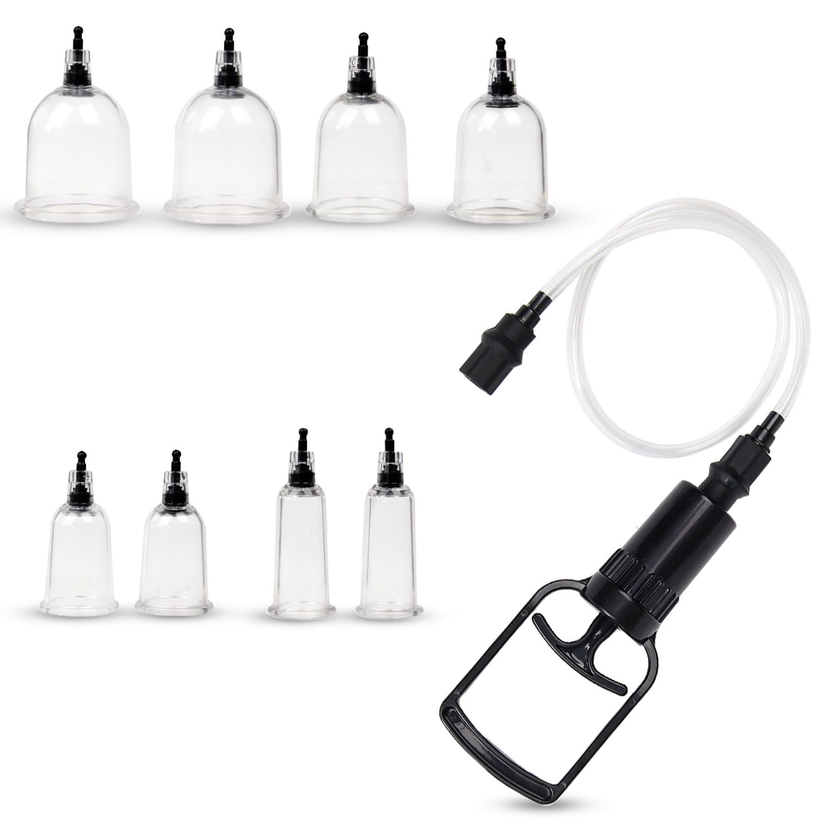 BDSMYEE succhia capezzoli, pompa per capezzoli, giocattolo BDSM, pompa per figa rigida, giocattolo sessuale erotico per donne, pompa a vuoto per clitoride con 8 potenti ventose