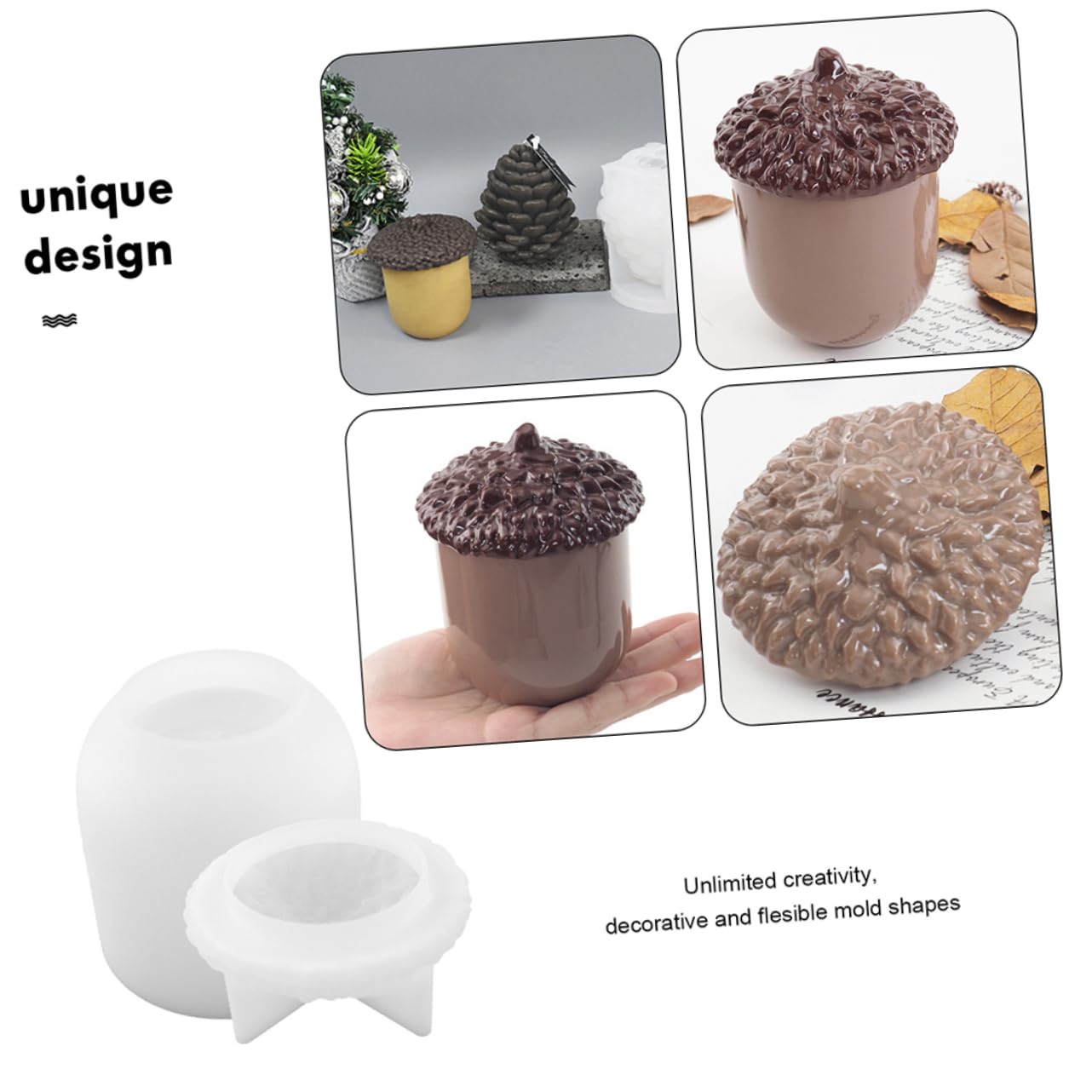 NUOBESTY 3piezas Moldes De Silicona Para Epoxy y Moldes De Almacenamiento Forma De Jarrón Para Manualidades Kit Silicona Para Creaciones Artísticas