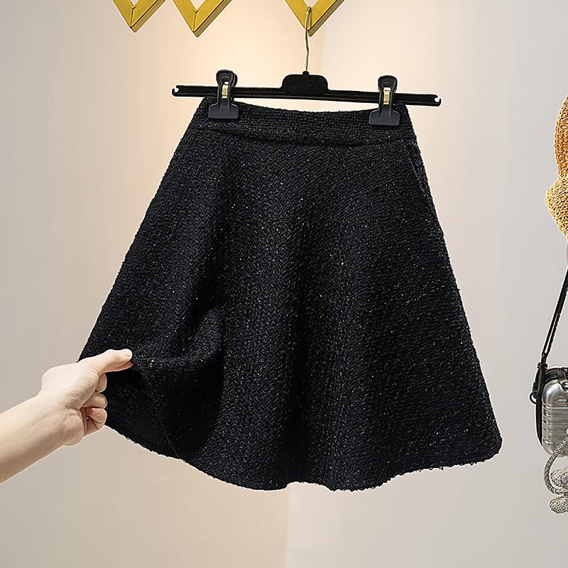Color Block Casual A-Line Skirt Women's Fall Winter2